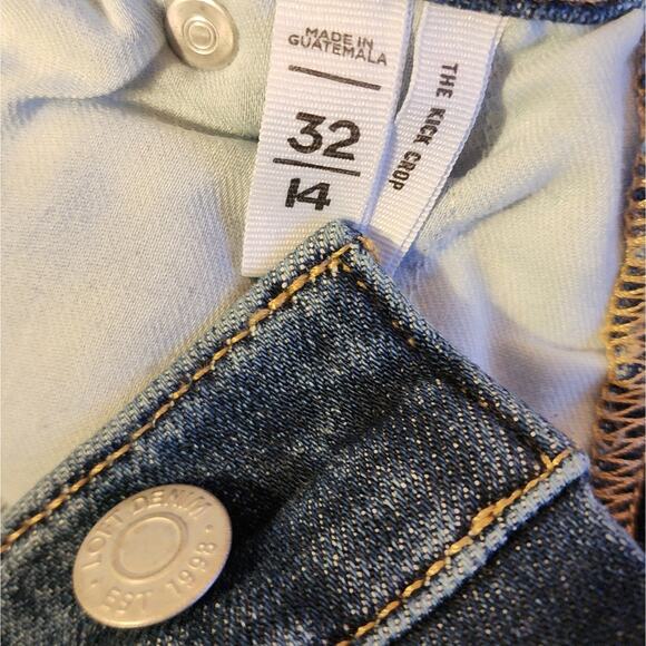 LOFT High Rise Kick Crop Flare Jeans Women's 14 Stretch - Picture 5 of 7